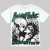 Jordan 14 Forest Green DopeSkill Oversize Print T-Shirt Love Holic Graphic Streetwear - White