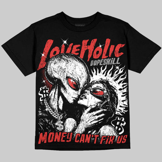 Jordan 4 Toro Bravo DopeSkill Oversize Print T-Shirt Love Holic Graphic Streetwear - Black
