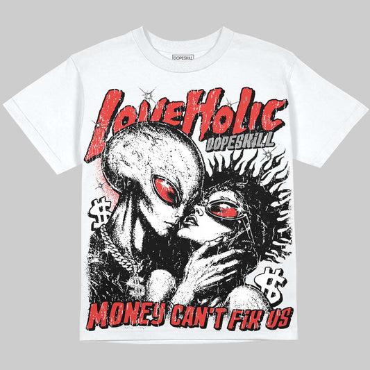 Jordan 4 Toro Bravo DopeSkill Oversize Print T-Shirt Love Holic Graphic Streetwear - White
