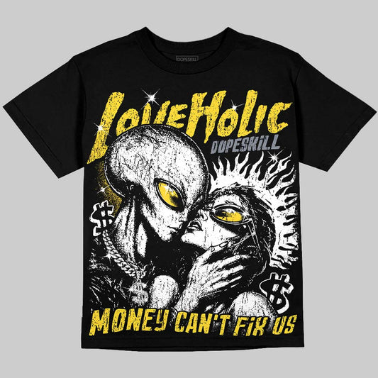 Jordan 4 Tour Yellow DopeSkill Oversize Print T-Shirt Love Holic Graphic Streetwear - black