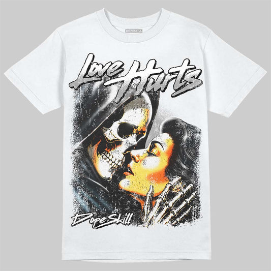 Dunk Panda White Black DopeSkill T-Shirt Love Hurts Graphic Streetwear - White