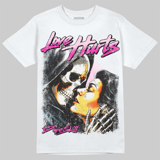 Dunk Triple Pink DopeSkill T-Shirt Love Hurts Graphic Streetwear - White