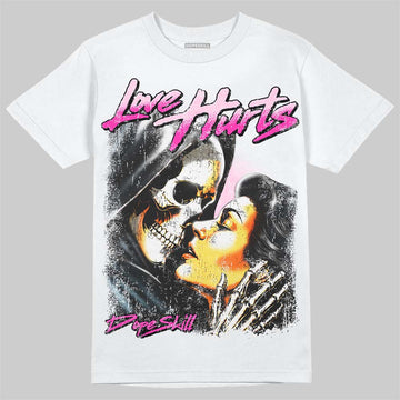 Dunk Triple Pink DopeSkill T-Shirt Love Hurts Graphic Streetwear - White