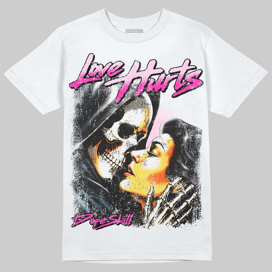 Dunk Triple Pink DopeSkill T-Shirt Love Hurts Graphic Streetwear - White