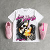 Triple Pink Dunk DopeSkill T-Shirt Love Hurts Graphic