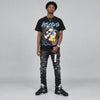 Black University Blue 5s DopeSkill T-Shirt Love Hurts Graphic