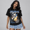 Black University Blue 5s DopeSkill T-Shirt Love Hurts Graphic