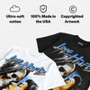 Black University Blue 5s DopeSkill T-Shirt Love Hurts Graphic