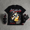 Bred 4s DopeSkill T-Shirt Love Hurts Graphic