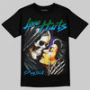 Jordan 12 Bucks DopeSkill T-Shirt Love Hurts Graphic Streetwear - Black