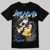 Jordan 13 Flint DopeSkill T-Shirt Love Hurts Graphic Streetwear - Black