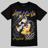 Jordan 4 Lakers DopeSkill T-Shirt Love Hurts Graphic Streetwear - Black