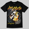 Jordan 4 Tour Yellow DopeSkill T-Shirt Love Hurts Graphic Streetwear - black