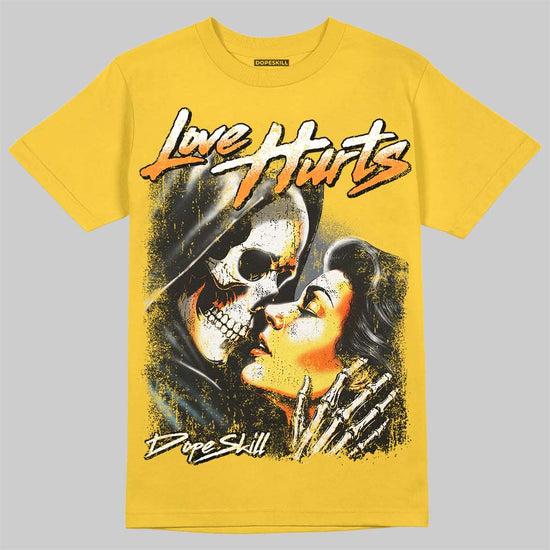 Jordan 4 Tour Yellow DopeSkill T-Shirt Love Hurts Graphic Streetwear - Daisy