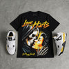 Tour Yellow 4s DopeSkill T-Shirt Love Hurts Graphic