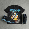University Blue 14s DopeSkill T-Shirt Love Hurts Graphic