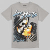 Jordan 5 Wolf Grey DopeSkill T-Shirt Love Hurts Graphic Streetwear - Gravel