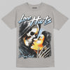 Jordan 5 Wolf Grey DopeSkill T-Shirt Love Hurts Graphic Streetwear - Gravel
