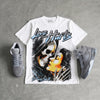 Wolf Grey 5s DopeSkill T-Shirt Love Hurts Graphic