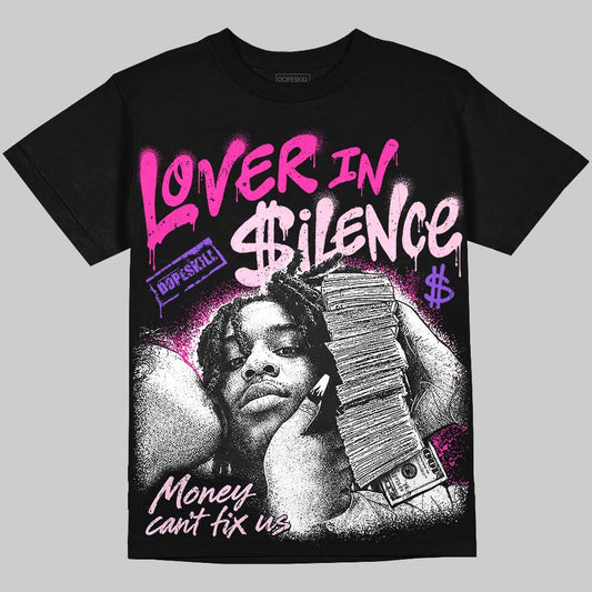 Dunk Triple Pink DopeSkill Oversize Print T-Shirt Lover In $ilence Graphic Streetwear - Black