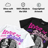 Triple Pink Dunk DopeSkill Oversize Print T-Shirt Lover In $ilence Graphic