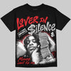 Jordan 4 Bred DopeSkill Oversize Print T-Shirt Lover In $ilence Graphic Streetwear - Black