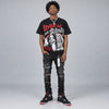 Bred 4s DopeSkill Oversize Print T-Shirt Lover In $ilence Graphic