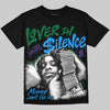 Jordan 12 Bucks DopeSkill Oversize Print T-Shirt Lover In $ilence Graphic Streetwear - Black