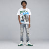 Bucks 12s DopeSkill Oversize Print T-Shirt Lover In $ilence Graphic