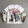 Fireside 12s DopeSkill Oversize Print T-Shirt Lover In $ilence Graphic