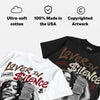 Fireside 12s DopeSkill Oversize Print T-Shirt Lover In $ilence Graphic