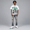 Forest Green 14s DopeSkill Oversize Print T-Shirt Lover In $ilence Graphic