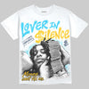 Jordan 11 Gamma Blue DopeSkill Oversize Print T-Shirt Lover In $ilence Graphic Streetwear - White