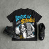 Gamma 11s DopeSkill Oversize Print T-Shirt Lover In $ilence Graphic