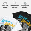 Gamma 11s DopeSkill Oversize Print T-Shirt Lover In $ilence Graphic