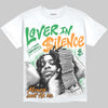 Jordan 11 Green Screen DopeSkill Oversize Print T-Shirt Lover In $ilence Graphic Streetwear - White
