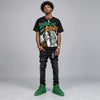 Green Screen 11s DopeSkill Oversize Print T-Shirt Lover In $ilence Graphic