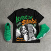 Green Screen 11s DopeSkill Oversize Print T-Shirt Lover In $ilence Graphic
