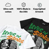 Green Screen 11s DopeSkill Oversize Print T-Shirt Lover In $ilence Graphic