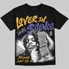 Jordan 4 Lakers DopeSkill Oversize Print T-Shirt Lover In $ilence Graphic Streetwear - Black