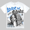 Jordan 11 Space Jam DopeSkill Oversize Print T-Shirt Lover In $ilence Graphic Streetwear - White