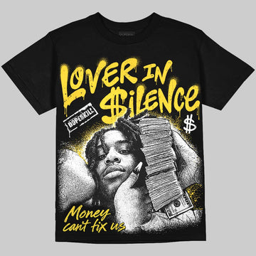 Jordan 4 Thunder DopeSkill Oversize Print T-Shirt Lover In $ilence Graphic Streetwear - Black