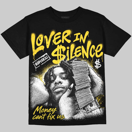 Jordan 4 Thunder DopeSkill Oversize Print T-Shirt Lover In $ilence Graphic Streetwear - Black