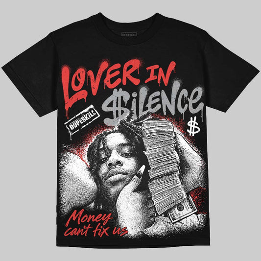 Jordan 4 Toro Bravo DopeSkill Oversize Print T-Shirt Lover In $ilence Graphic Streetwear - Black