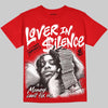 Jordan 4 Toro Bravo DopeSkill Oversize Print T-Shirt Lover In $ilence Graphic Streetwear - Red