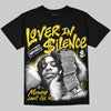 Jordan 4 Tour Yellow DopeSkill Oversize Print T-Shirt Lover In $ilence Graphic Streetwear - Black