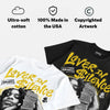 Tour Yellow 4s DopeSkill Oversize Print T-Shirt Lover In $ilence Graphic