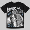Jordan 5 Wolf Grey DopeSkill Oversize Print T-Shirt Lover In $ilence Graphic Streetwear - Black