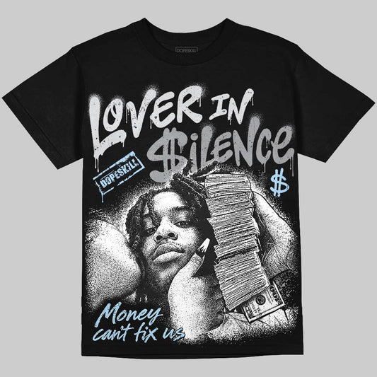 Jordan 5 Wolf Grey DopeSkill Oversize Print T-Shirt Lover In $ilence Graphic Streetwear - Black
