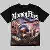 Dunk Panda White Black DopeSkill Oversize Print T-Shirt Money Flies Graphic Streetwear - Black